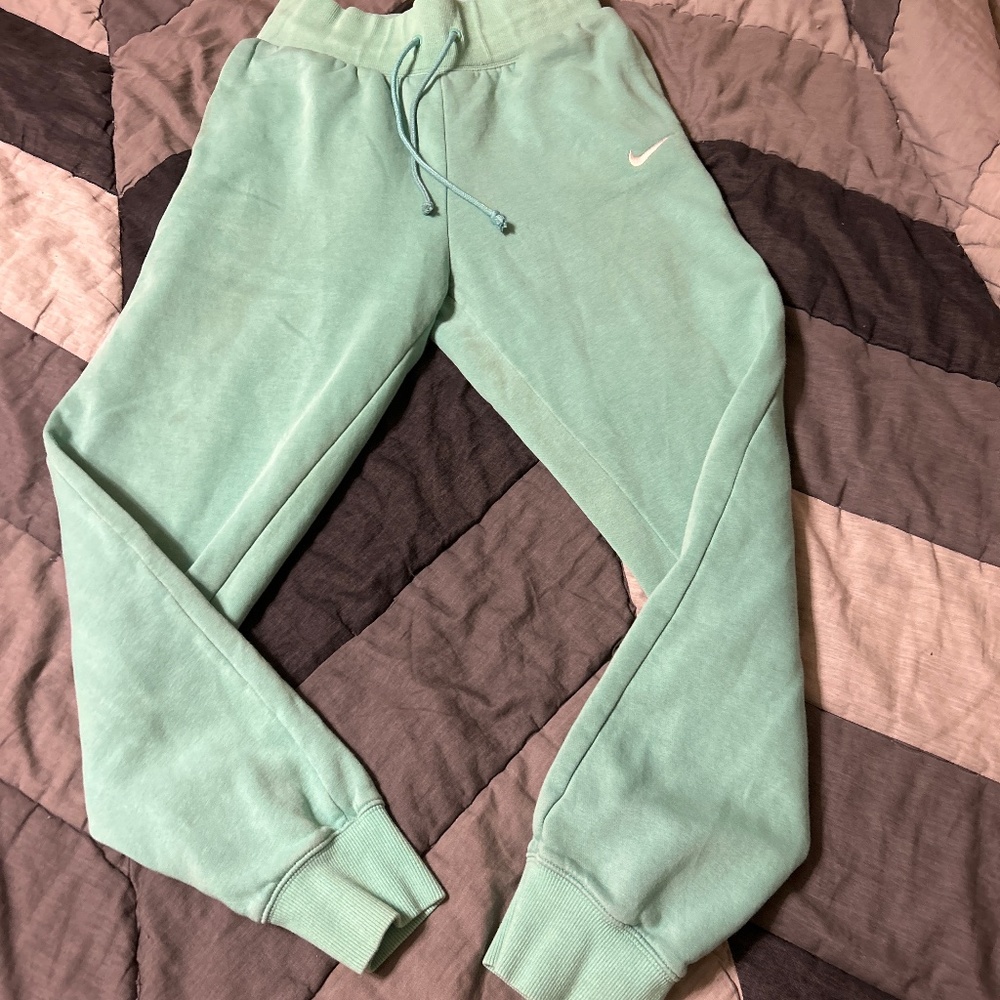 Teal Nike sweatpants